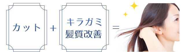 カット+キラガミ髪質改善